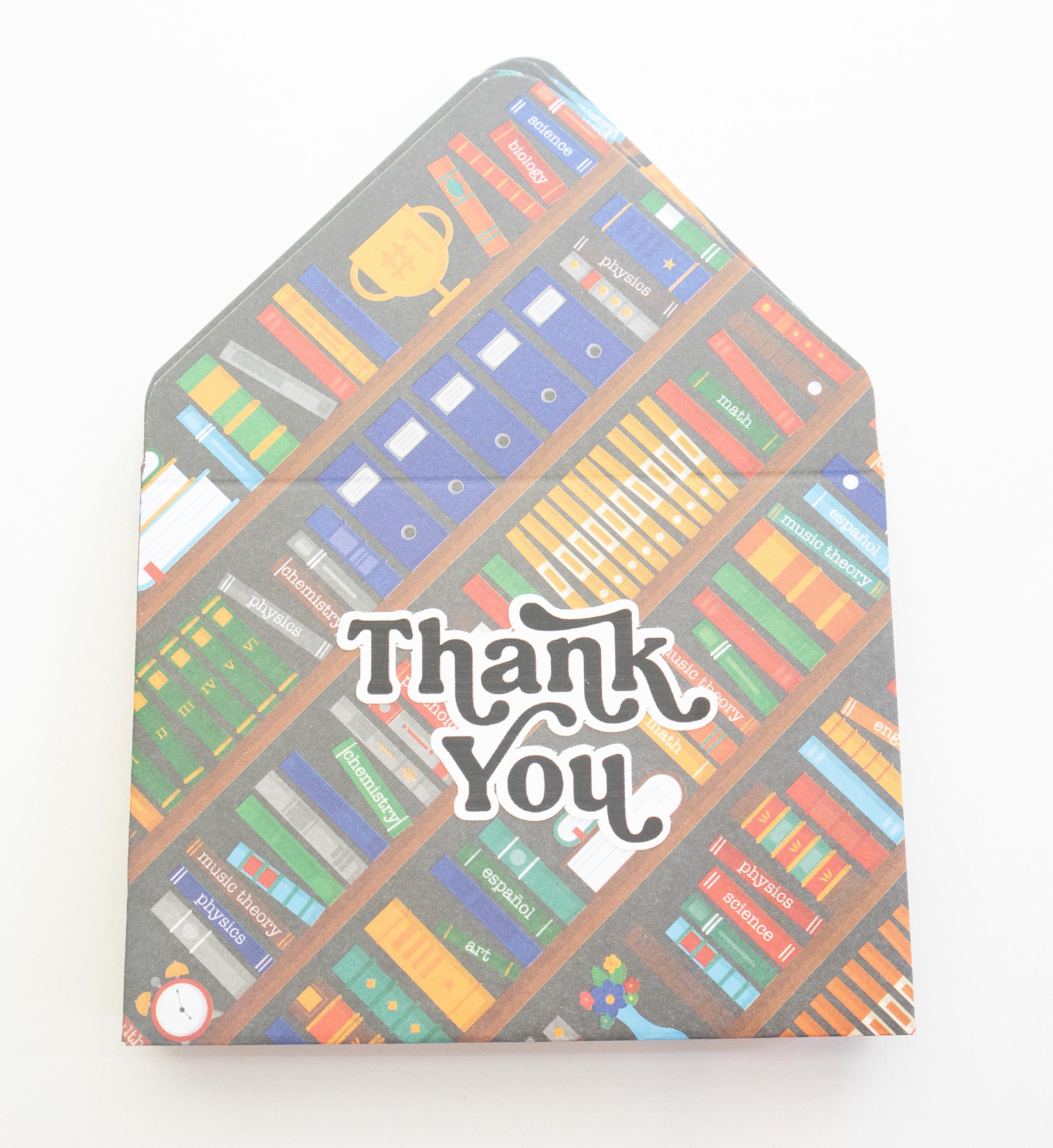 School Library Envelopes, Set of 12, Tip Envelopes Gratuity, Thank You ...