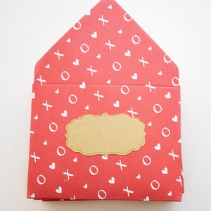 Enveloppes XOXO, enveloppes pour pourboires, entretien ménager, merci, petites enveloppes, cadeau, enveloppe pour carte-cadeau, pourboire, saint-valentin, amour