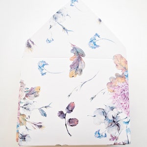 風の花の封筒、チップ封筒、サロン、チップ、ありがとうの小さな封筒、パーティーの記念品ギフトカード封筒、花、花