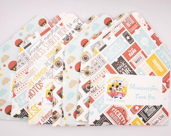 Sobres Railway Memories, juego de 7 sobres para propinas, limpieza del hogar, tarjeta de regalo, mantenimiento del ratón