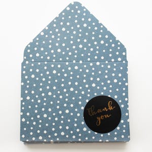 Enveloppes de remerciement bleu blanc à pois, enveloppes pour pourboires, entretien ménager, merci, petites enveloppes, cadeau, enveloppe pour carte-cadeau