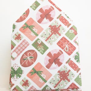 Envelopes para presentes de Natal, envelopes para gorjetas, serviços domésticos, agradecimento, envelope pequeno, envelope para cartão-presente, presente de feriado, Natal vermelho verde