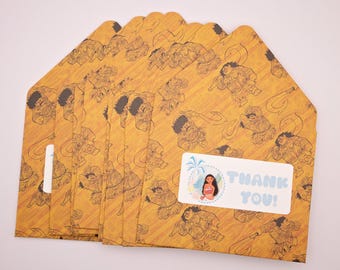 Moana Dankeschön-Set mit 8 Trinkgeld-Umschlägen, Haushalt, Geschenkkarte