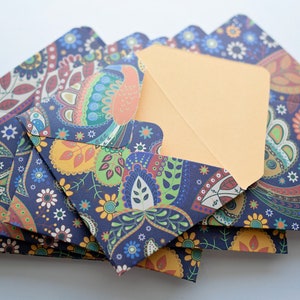 Enveloppes Aztec Bird, enveloppes pourboires, entretien ménager, remerciement, petites enveloppes, faveur de fête, enveloppe de carte-cadeau, pourboire