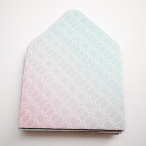 Enveloppes géométriques roses et bleues, enveloppes pour pourboires, entretien ménager, remerciement, petites enveloppes, faveur de fête, enveloppe de carte-cadeau/pourboire