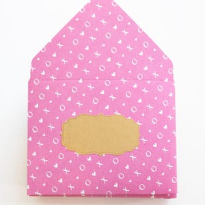 Enveloppes roses XOXO, enveloppes pour pourboires, classe Saint-Valentin, merci, petites enveloppes, cadeau, pourboire pour le porte-cartes, amour de la Saint-Valentin