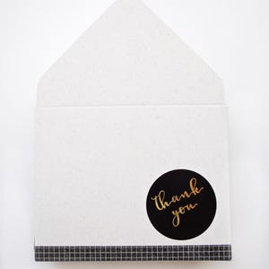 Enveloppes de remerciement à carreaux noir crème, enveloppes pour pourboires, entretien ménager, merci, petites enveloppes, cadeau, enveloppe pour carte-cadeau, espèces