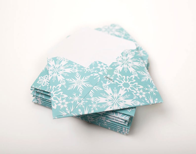 travel agent gift small envelopes party favor tip envelopes gift card envelope Snowflake Envelopes housekeeping thank you