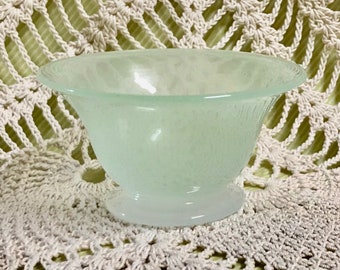 Set/6 Vintage Style Jade Candlewick Open Salt Dishes Kitchen Table 