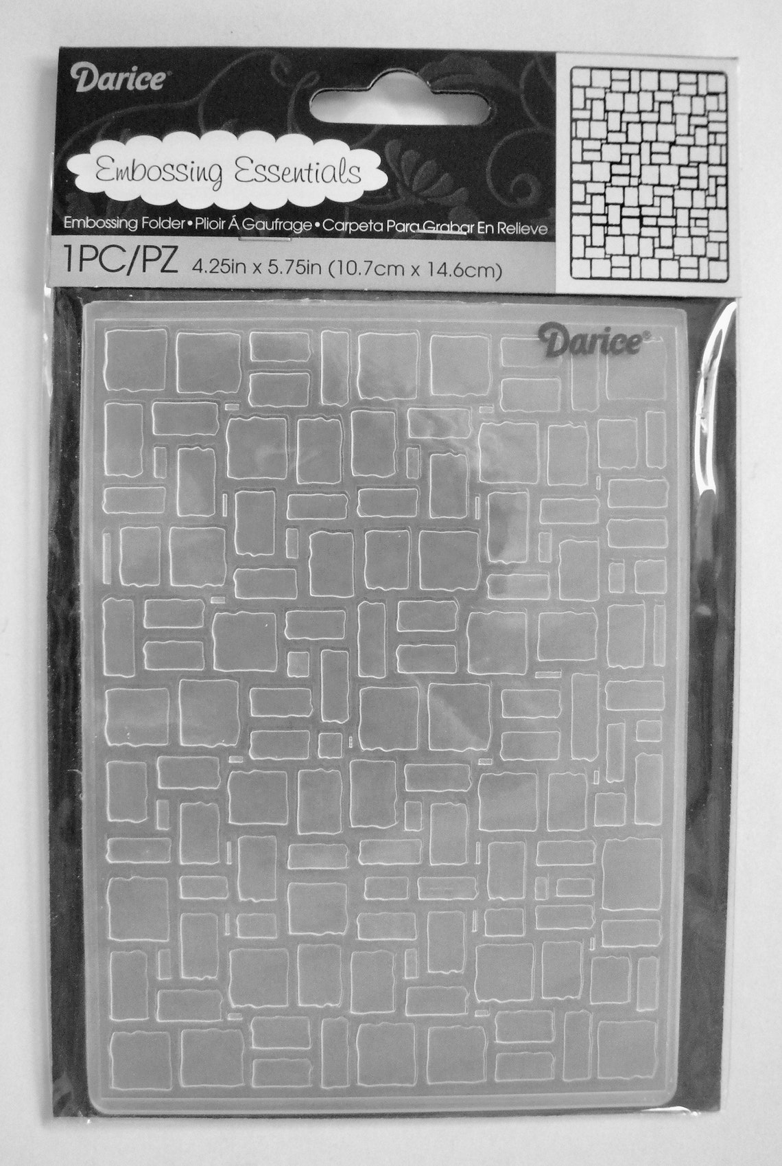 Brick Wall Embossing Folder by Darice Free Gift With Purchase Etsy