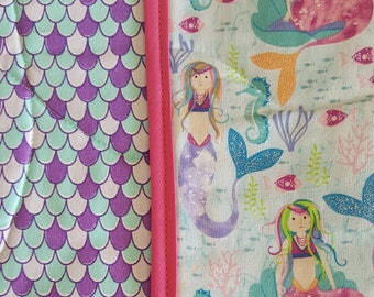 Placemats for Kids:  Mermaid Seahorse theme
