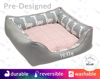 monogrammed dog bed
