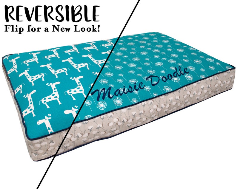 Custom Dog Bed Cushion Comfy Cozy Supportive Xsmall Etsy