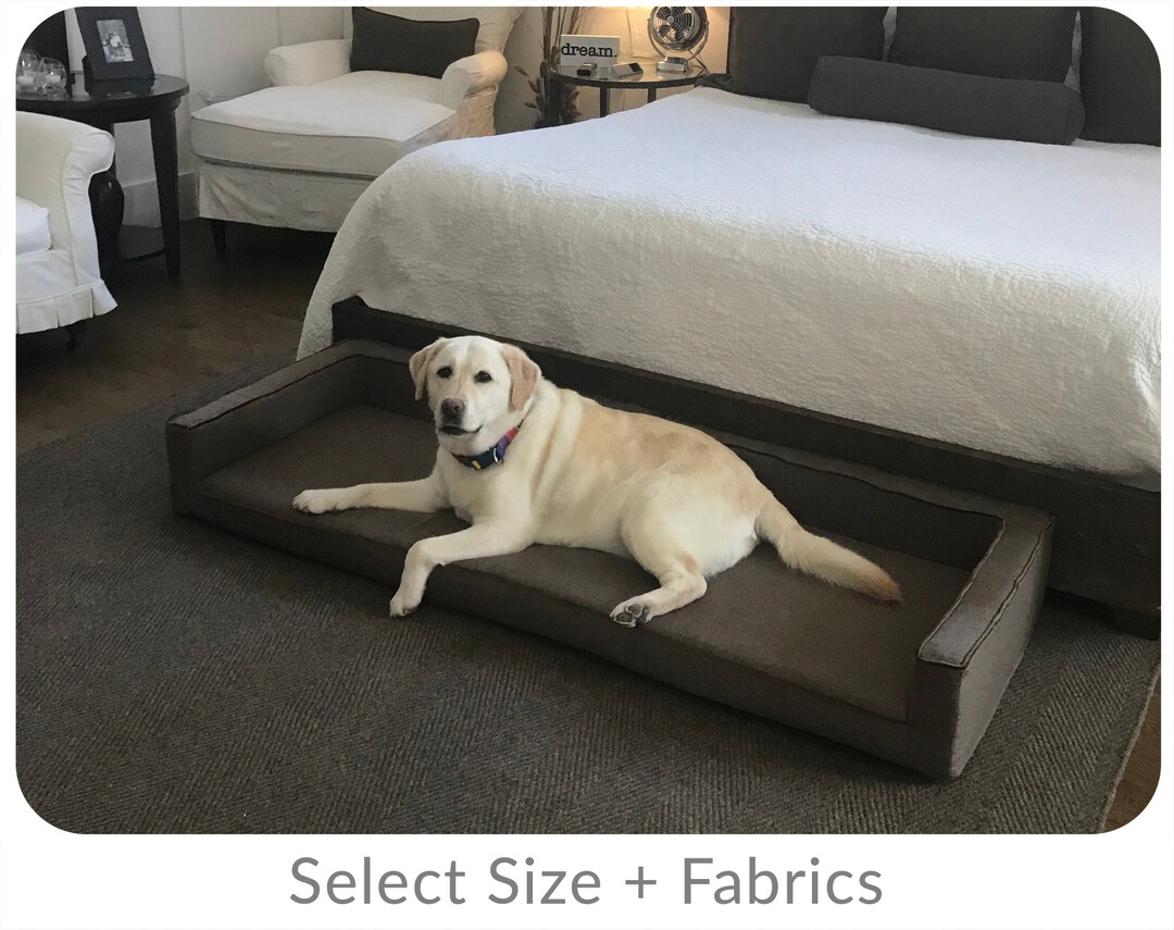 Custom Size Dog Bed With Washable Removable Cover, COM Fabrics, Bedroom