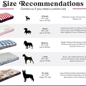 size and weight recommendations