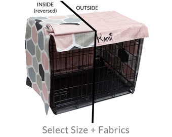 Custom Reversible Crate Cover, Personalize with Free Name Embroidery