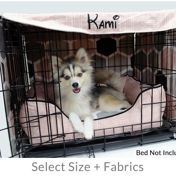 View of Dog Crate Cover - Etsy
