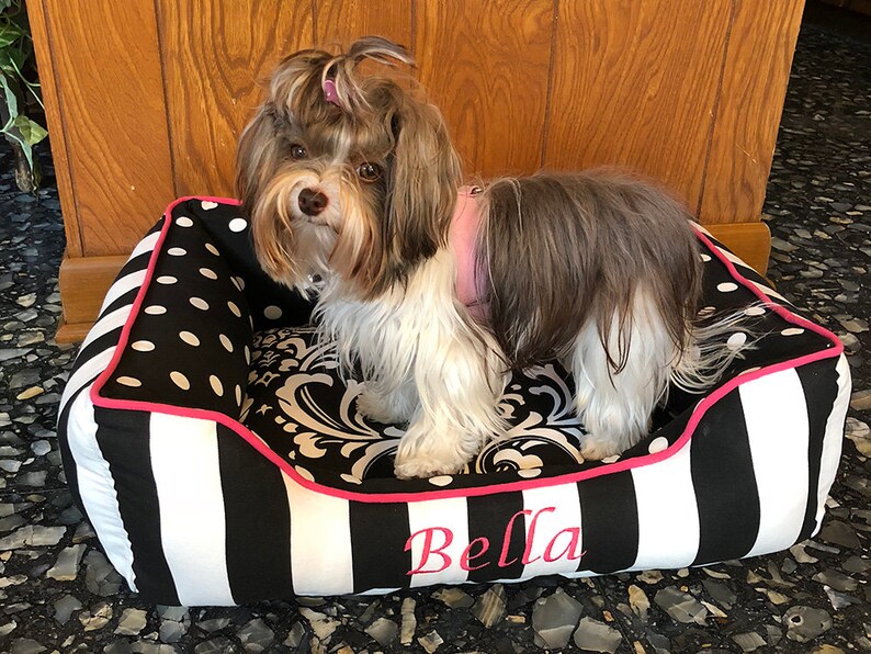 Personalized Dog Bed Girl Dog Bed Pink Dog Beds Washable Etsy