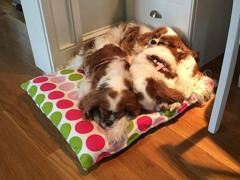 Custom Dog Bed Floor Cushion, Western Faux Cowhide with Removable Washable Cover, Designer Pet Bed with Zipper image 8