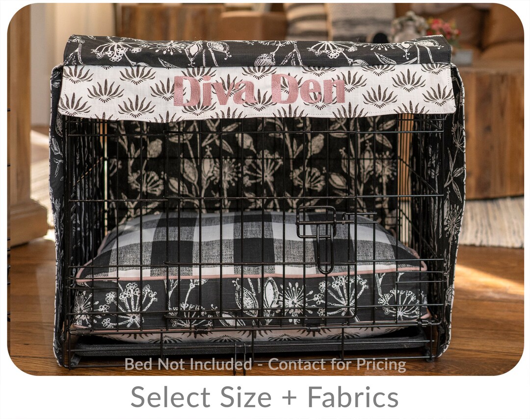 Photo inspiration: Fresh Look at Reversible Dog Crate Cover With Name Embroidery Handmade Custom Kennel