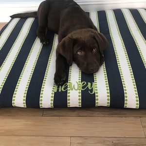 Custom Dog Bed Floor Cushion, Western Faux Cowhide with Removable Washable Cover, Designer Pet Bed with Zipper image 9