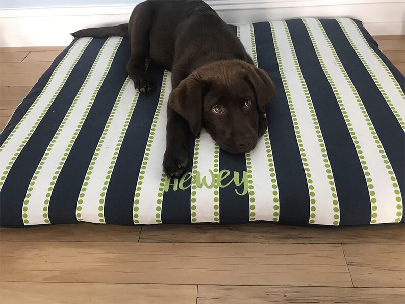 Custom Dog Bed Floor Cushion, Western Faux Cowhide with Removable Washable Cover, Designer Pet Bed with Zipper image 9