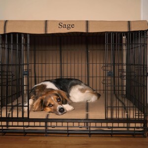 custom size cushion to fit wire crate.