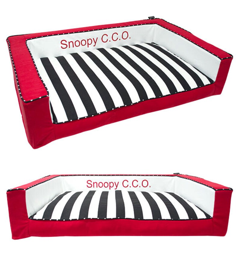 Cute Custom Dog Bed Personalized With Name Designer Dog Bed Etsy