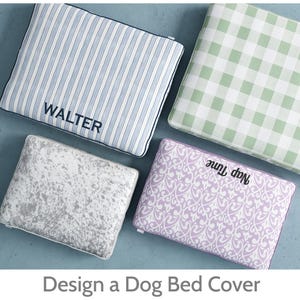 Custom Dog Bed Cover – Personalized, Washable & Durable – Fits Existing Inserts (Insert Not Included)
