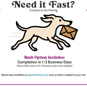 Need it fast?  We offer a rush completion option.  Contact us for pricing.