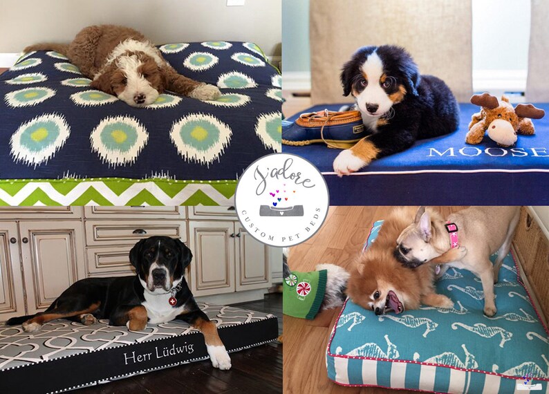 Custom Dog Bed Cushion Comfy Cozy Supportive XSmall Etsy