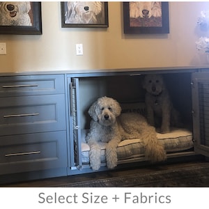 Dog Bed for Cabinet Built-in, Custom Size Plush Dog Bed, Dog Bed Furniture, Kennel Dog Bed, Built-in Crate Dog Bed, Niche, Washable, Durable