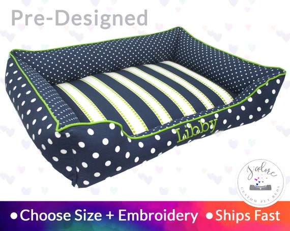 monogrammed dog beds personalized