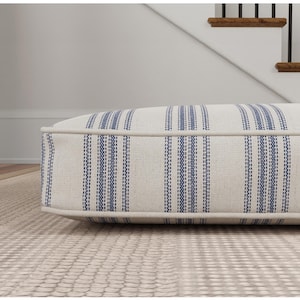 Farmhouse Dog Bed Grain Sack in your Choice of Colors, Zippered Removable Washable Cover