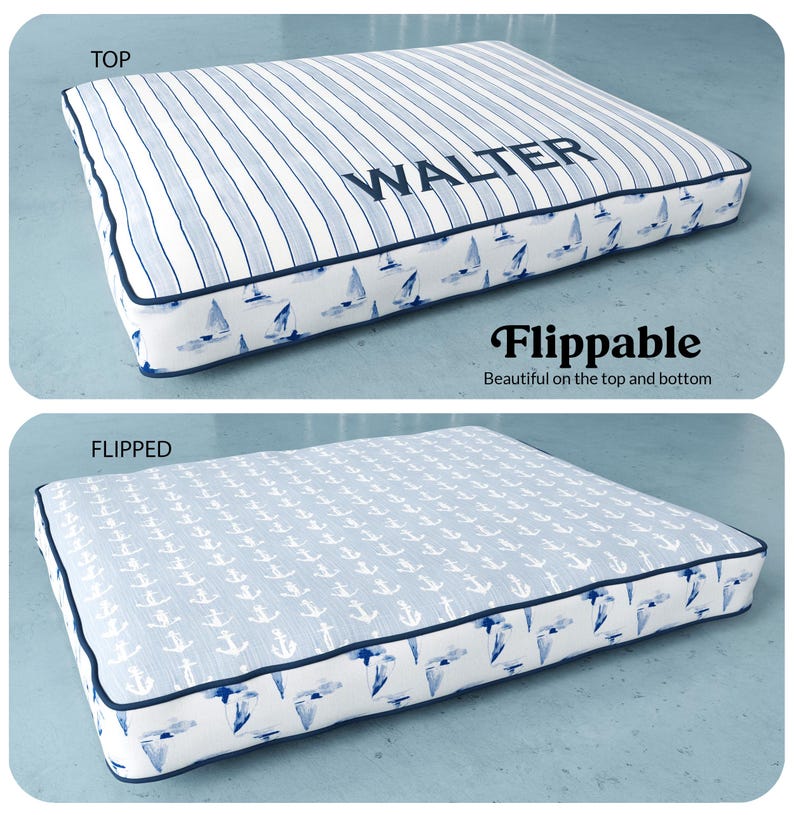 flippable bed design. two looks in one