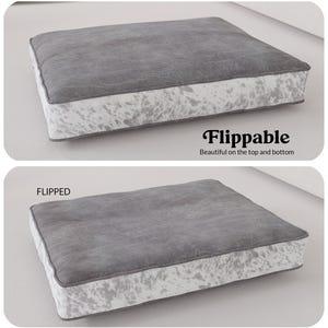 flippable bed design so you can use both sides