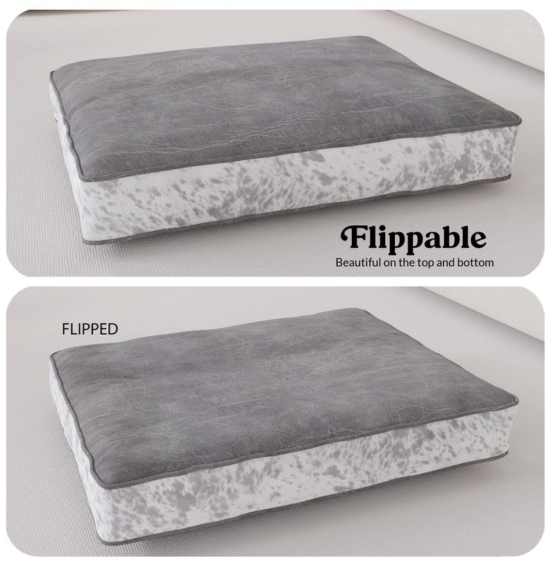 flippable bed design so you can use both sides