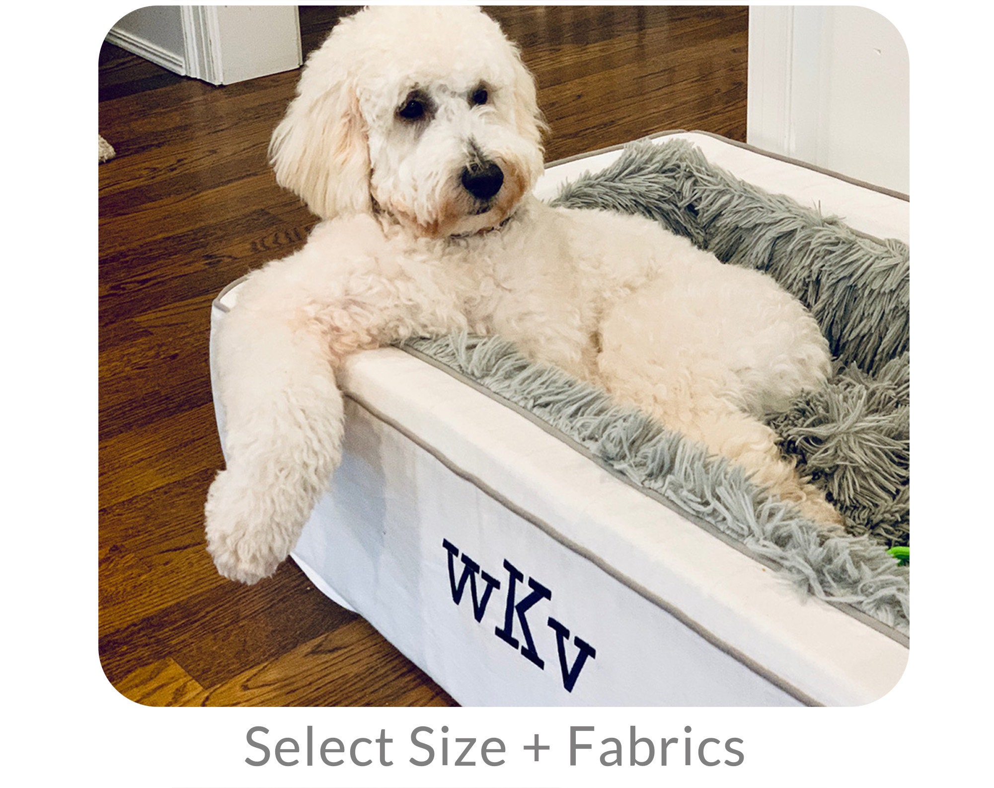 Monogram Designer LV Cozy Dog Bed | Supreme Dog Garage