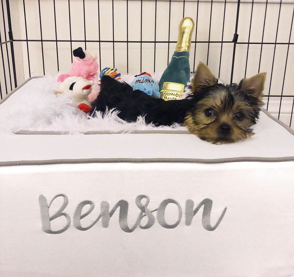 Gold Dog Bed Luxury Pet Bed Small Dog Bed Personalized Etsy UK