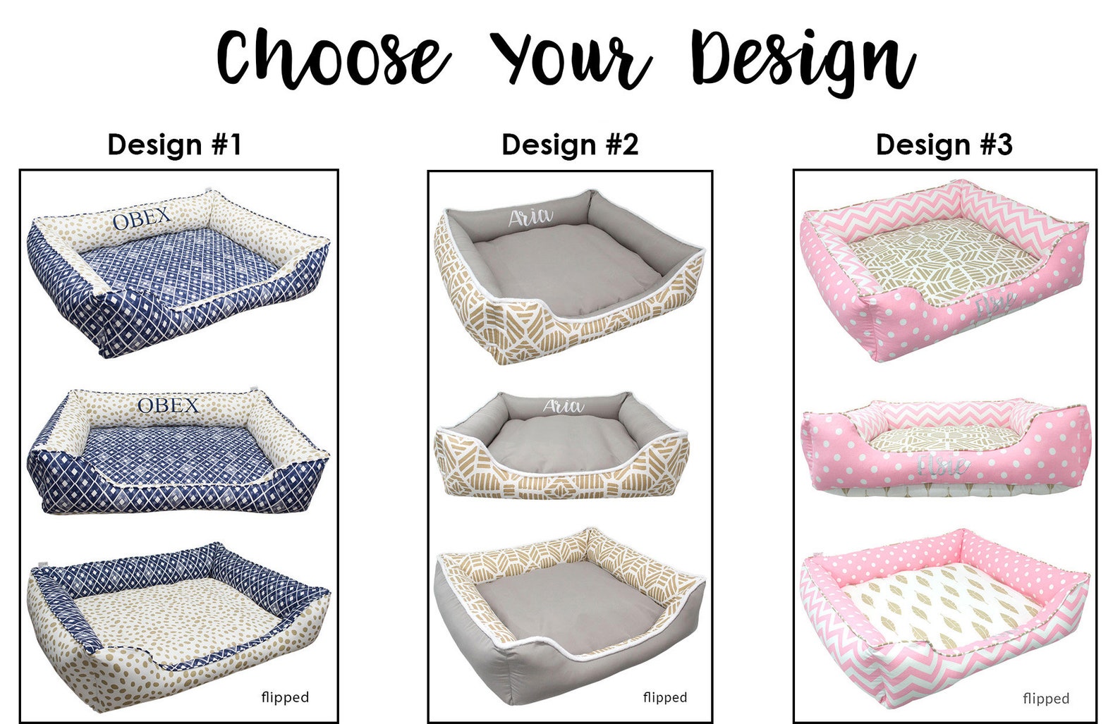 Light Pink Dog Beds Girl Dog Bed with Name Personalized Dog Etsy