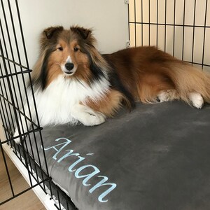 Custom Dog Bed Floor Cushion, Western Faux Cowhide with Removable Washable Cover, Designer Pet Bed with Zipper image 7