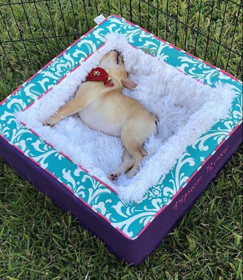 Gold Dog Bed Luxury Pet Bed Small Dog Bed Personalized Etsy