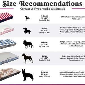size and weight recommendations