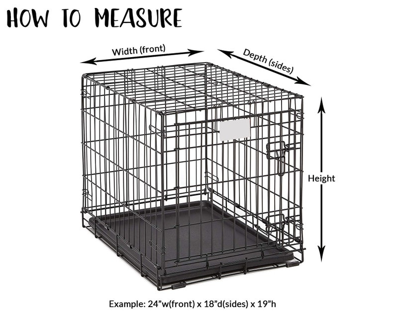 Dog Crate Cover Reversible & Personalized Choose 2 Fabrics Etsy