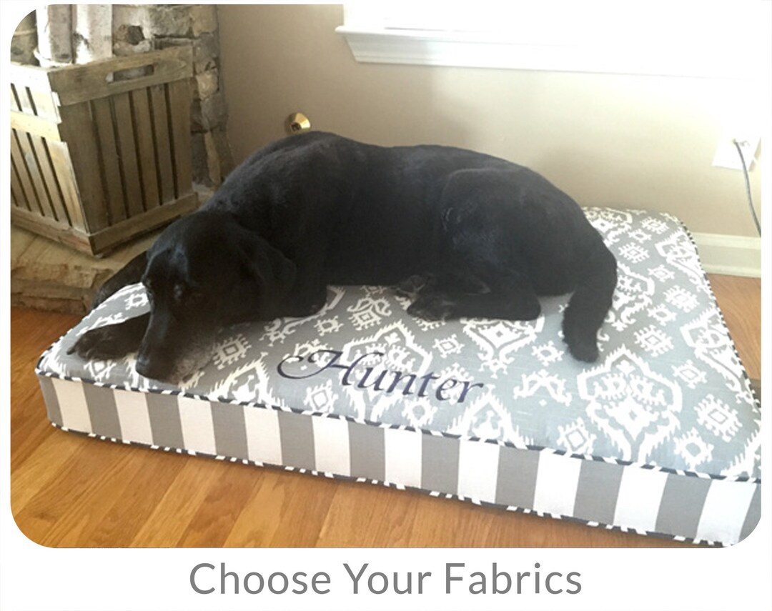 Foam Dog Bed Choose Your Fabrics & Size Posturepedic Dog Etsy
