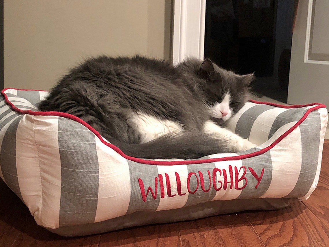 Custom Cat Bed Washable Cute Cat Beds Best Cat Beds Gift Etsy
