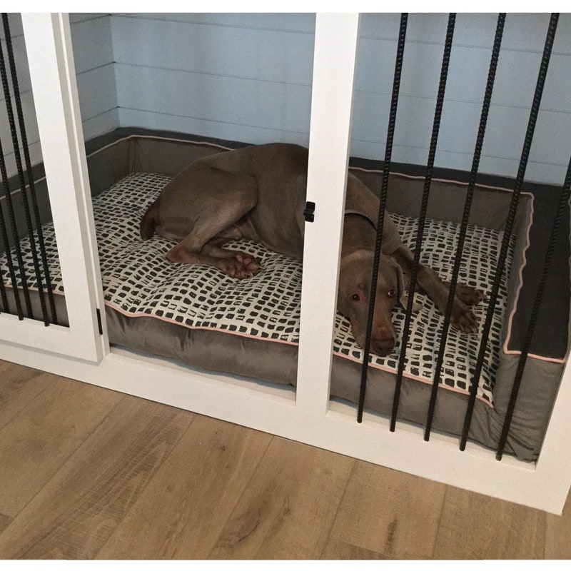 View of Under Bed Dog Crate - Etsy