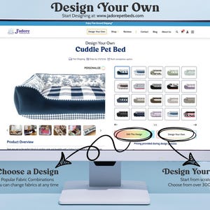 Have another idea in mind?  Visit our website to design a bed with fabrics of your choice.