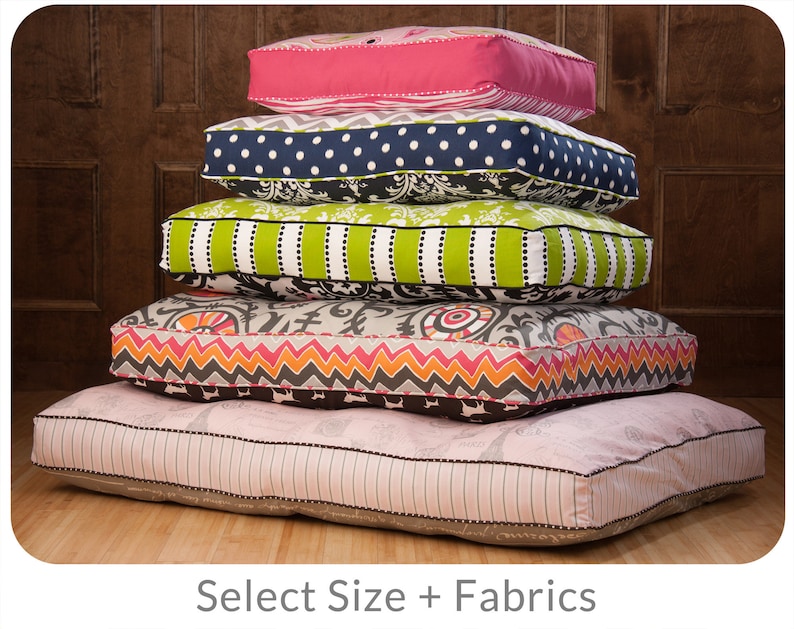 custom dog bed cushion. Sizes x-small to x-large to fit any size dog