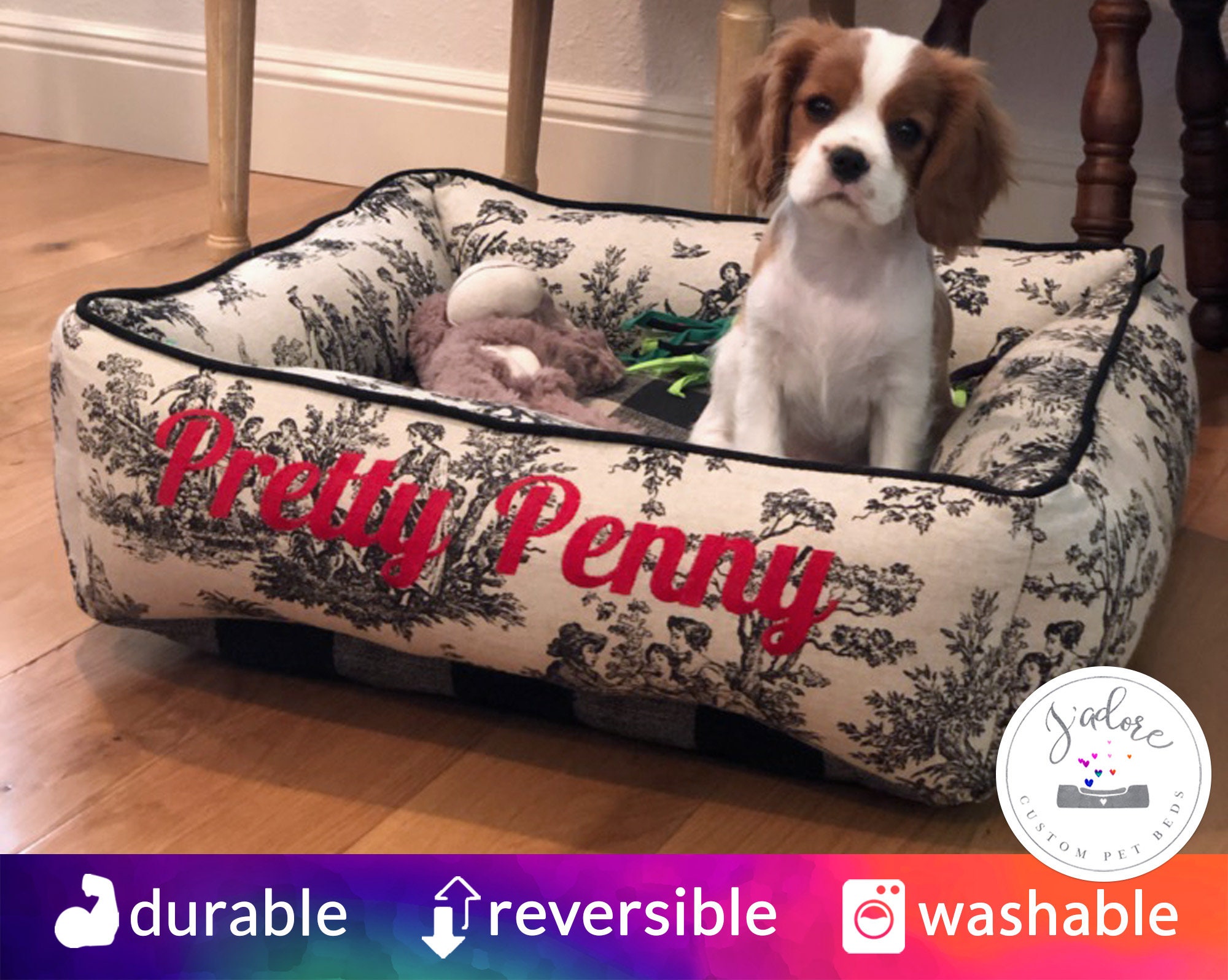 buffalo check cat bed